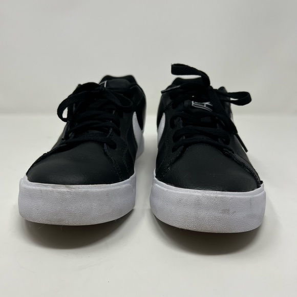 Nike Court Legacy SLP Black + White Leather Sneakers Mens Size 10.5 W/Shoebox - Picture 5 of 14